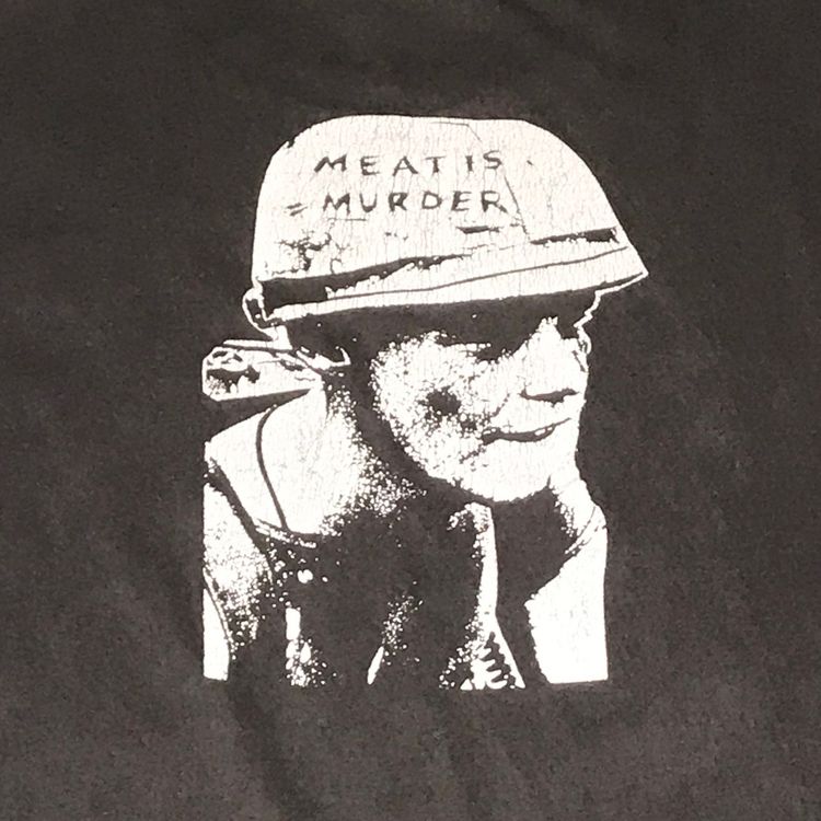 Vintage Late The Smiths Meat Is Murder Tee Black