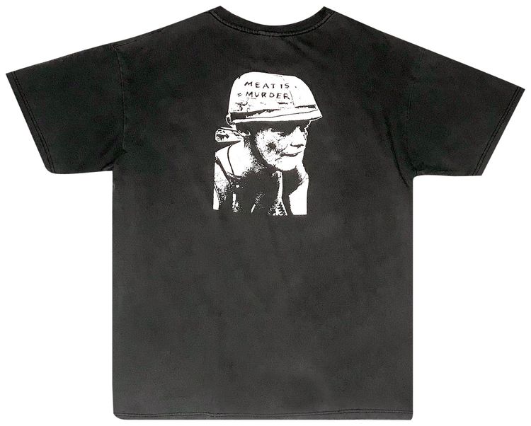 Vintage Late The Smiths Meat Is Murder Tee Black