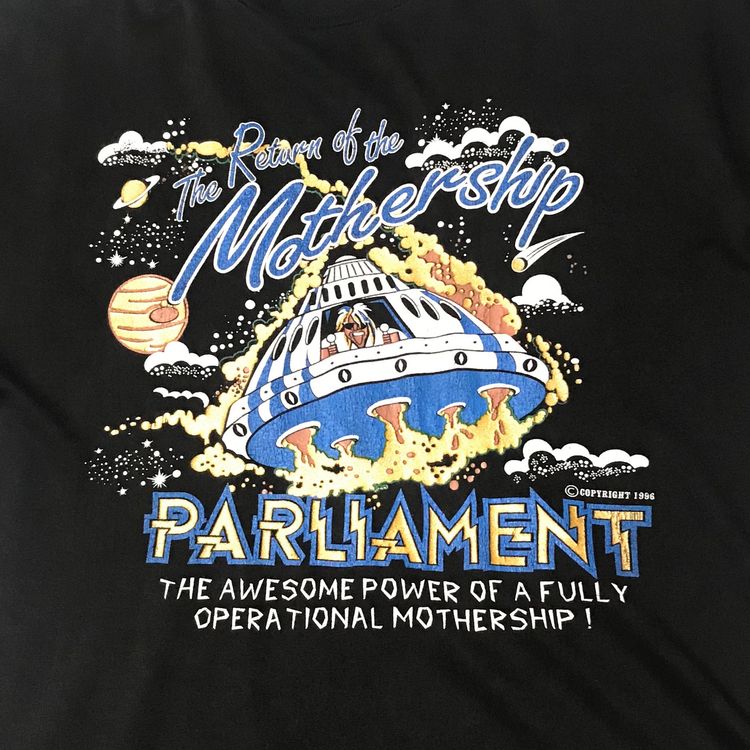 Vintage George Clinton  The P Funk Allstars Return Of The Mothership Tee Black