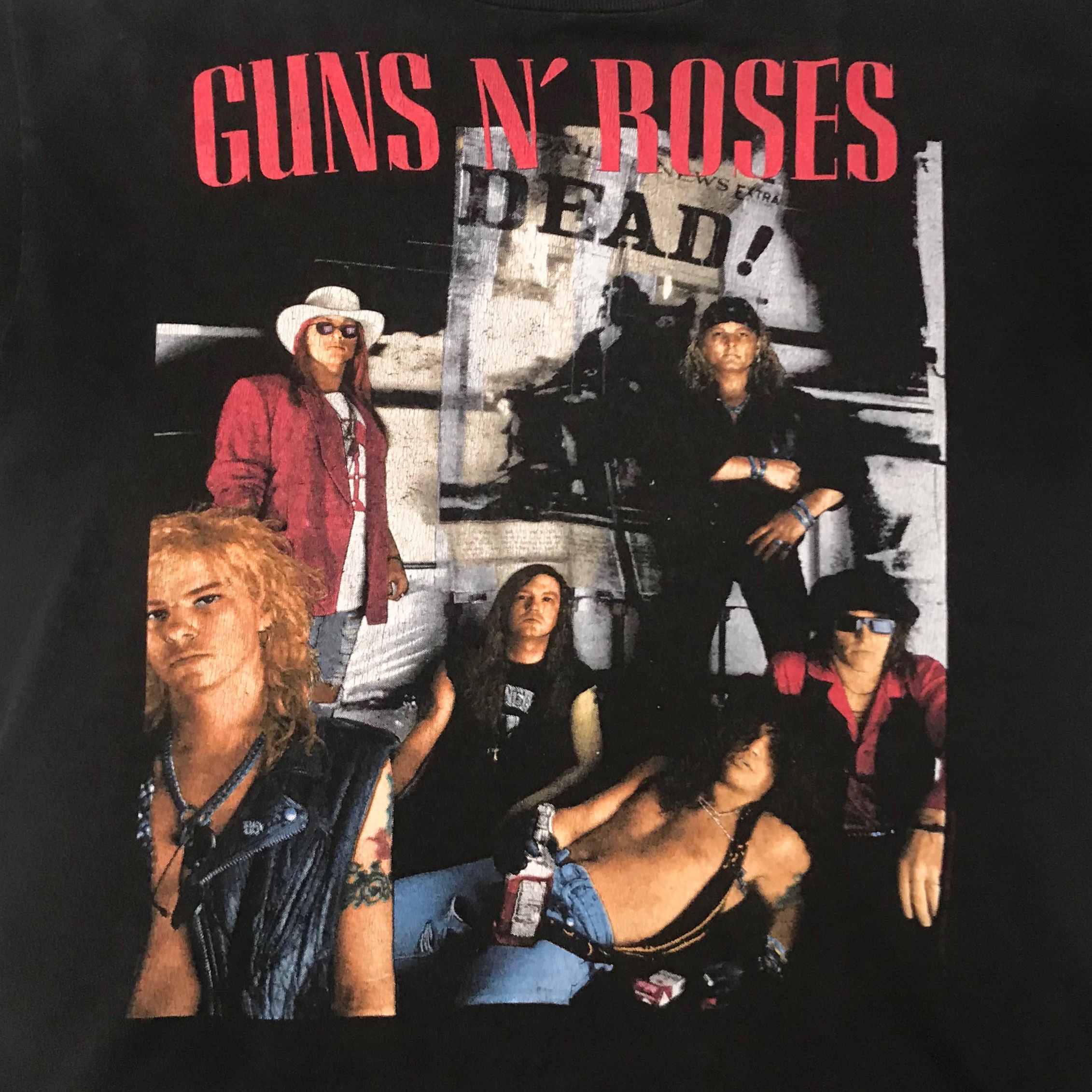 Buy Vintage Guns N' Roses Here Today, Gone To Hell... Tee 'Black ...