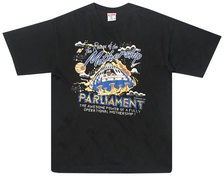 Vintage George Clinton  The P Funk Allstars Return Of The Mothership Tee Black
