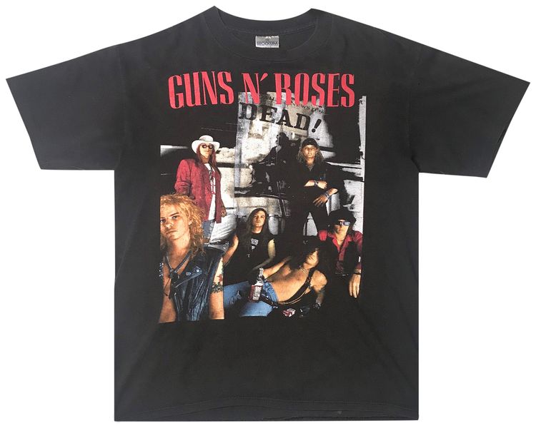 Vintage Guns N Roses Here Today Gone To Hell Tee Black