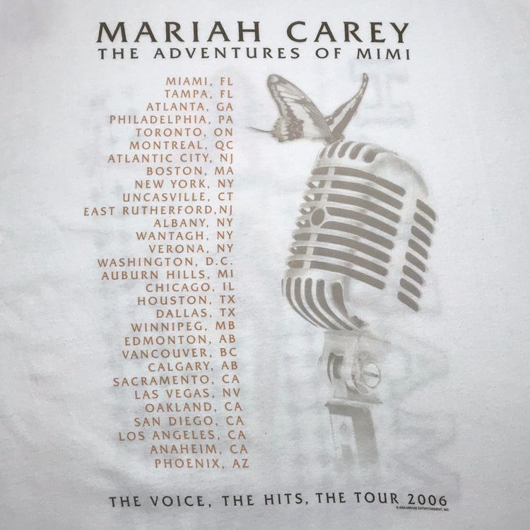 Vintage Mariah Carey The Adventures Of Mimi Tee White