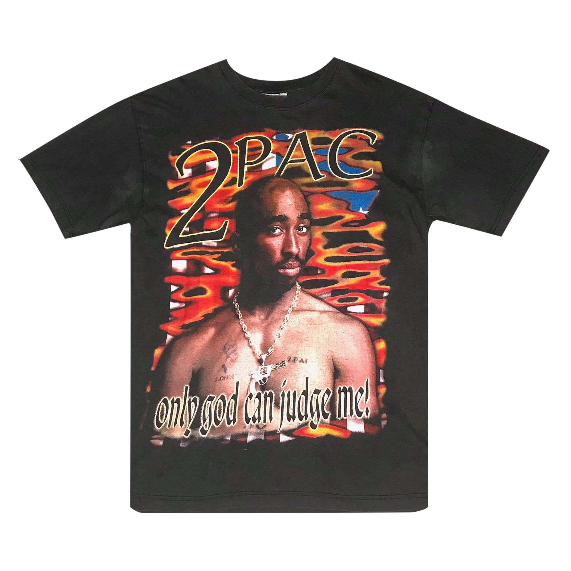 Buy Vintage Late Tupac Shakur Only God Can Judge Me Tee 'Black