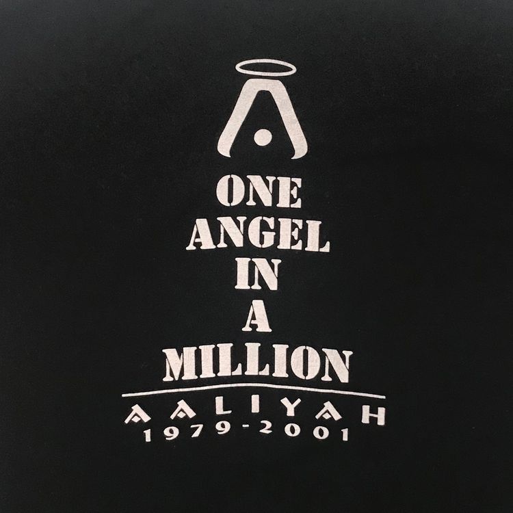 Vintage Aaliyah One Angel In A Million Tribute Tee Black