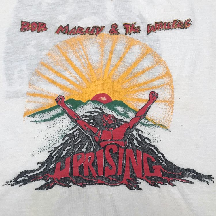 Vintage Bob Marley  The Wailers Uprising Us Tour Tee White