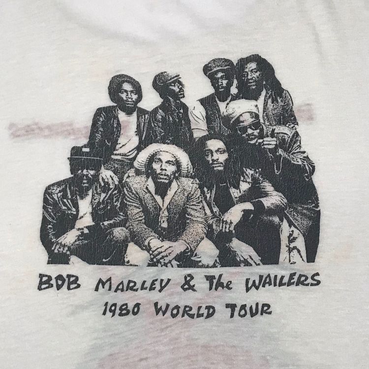 Vintage Bob Marley  The Wailers Uprising Us Tour Tee White