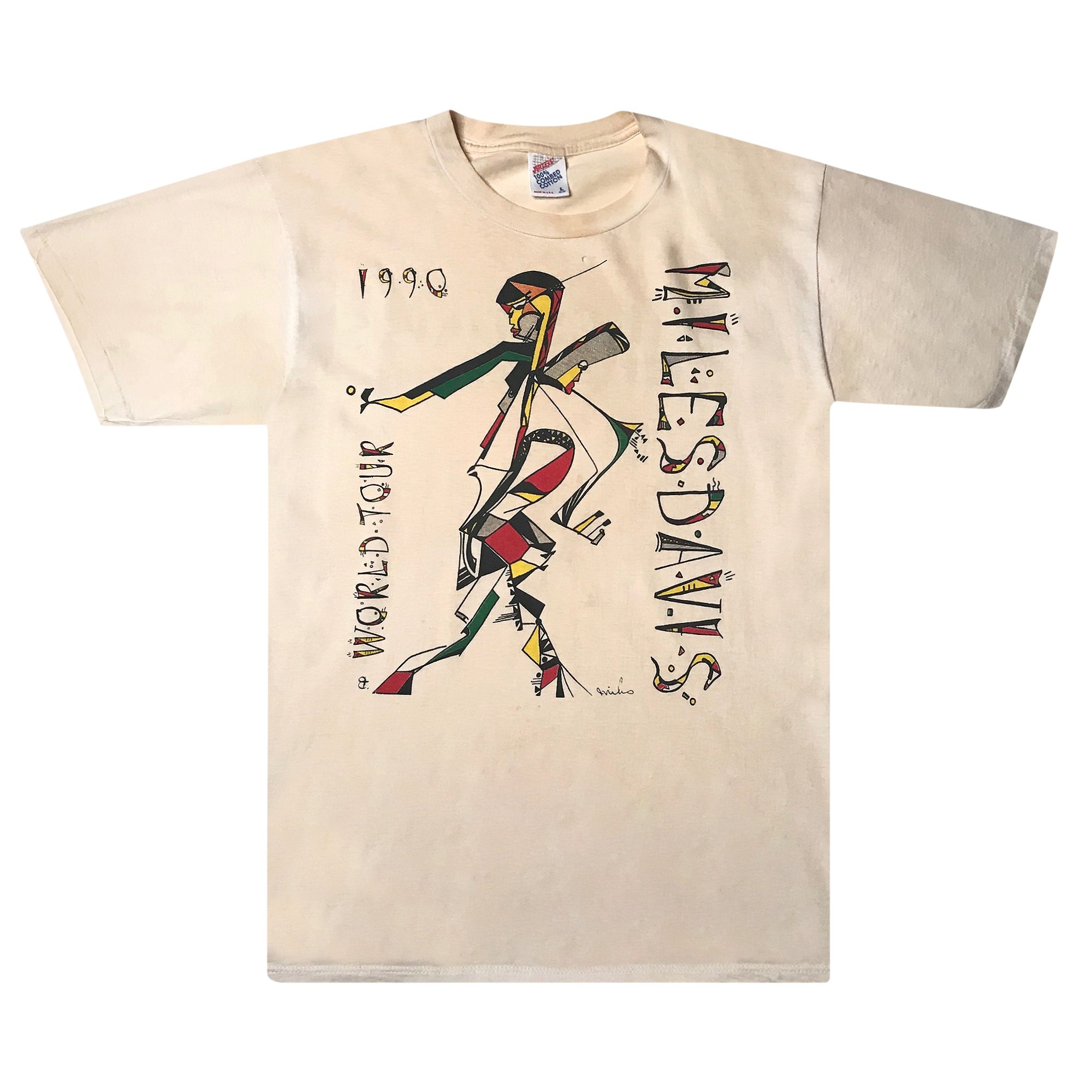 Buy Vintage Miles Davis Last Tour Tee 'Black' - 3099 119900103MDLT ...