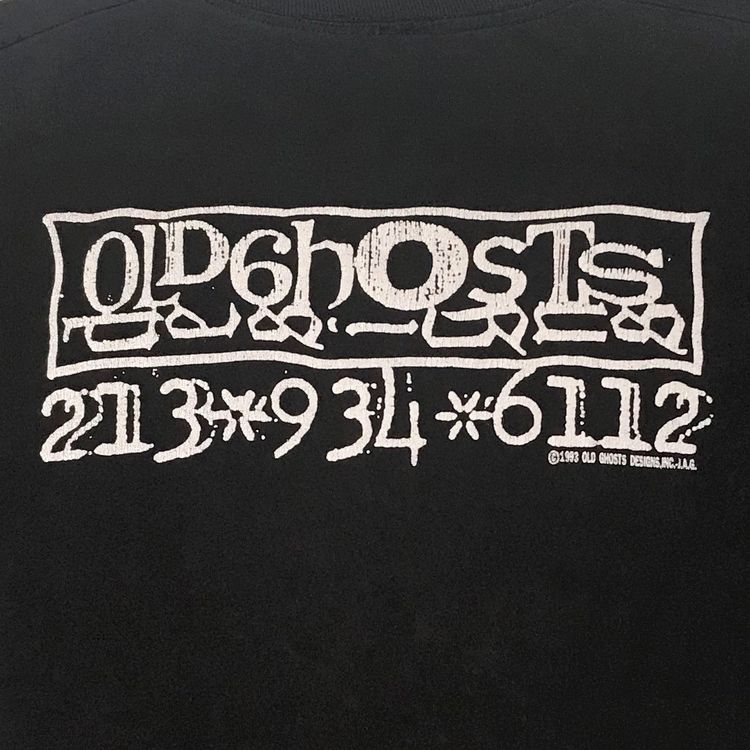 Vintage Old Ghost Designs Kill Your TV Tee Black