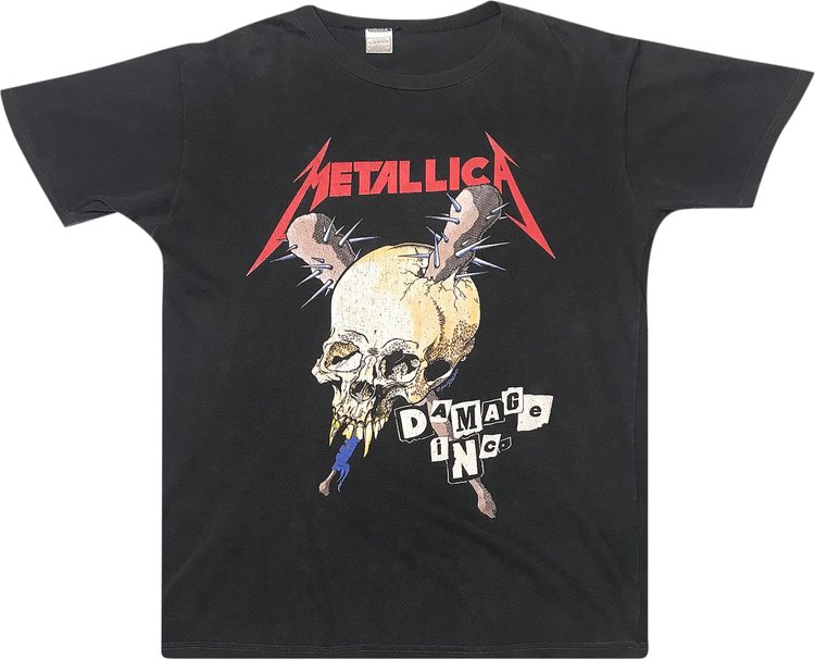 Vintage Late Metallica Damage Inc. European Tour Tee 'Black'