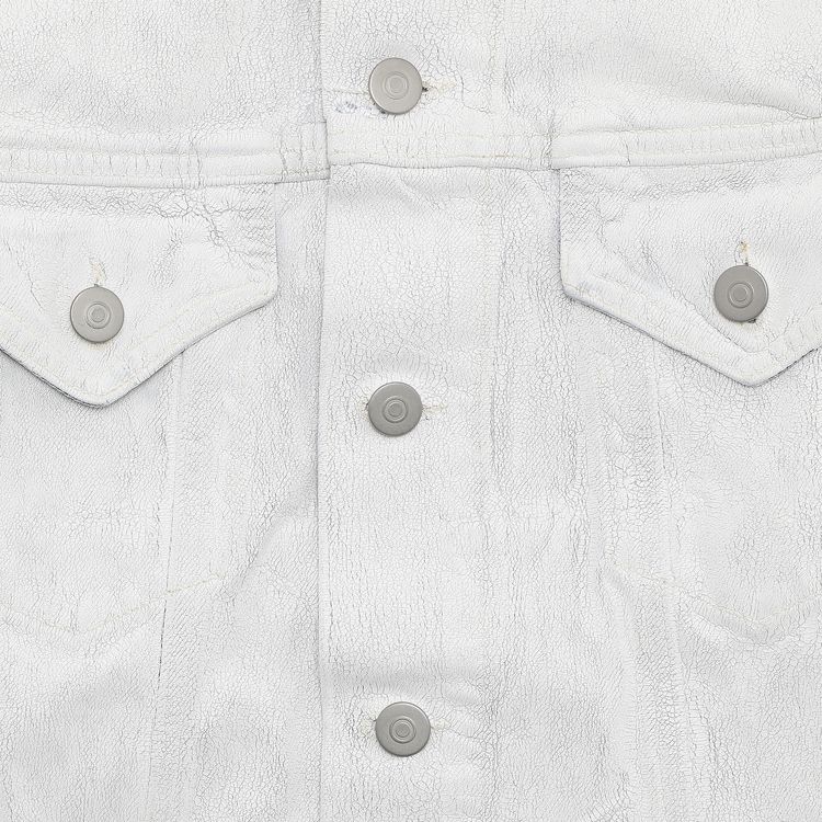 Maison Margiela Painted Denim Jacket WhiteBlue