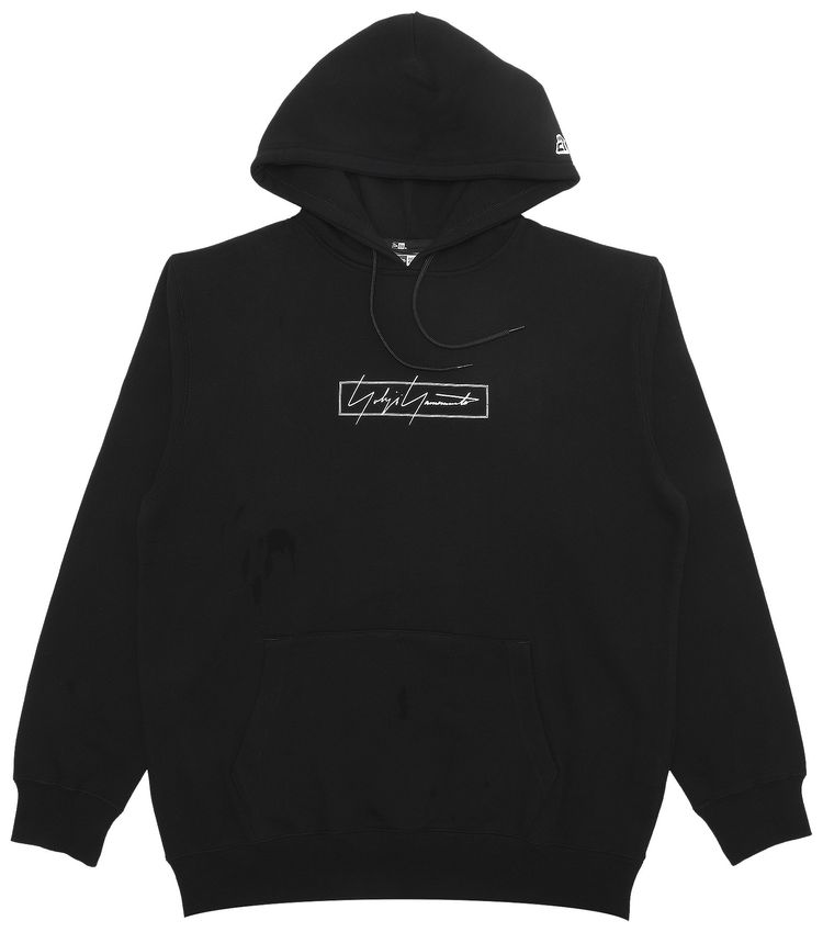 Yohji Yamamoto Pour Homme Box Logo Hoodie Black