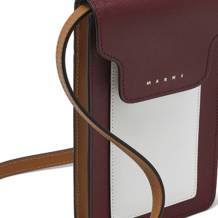 Marni NS Mobile Phone Case Bag RedWhiteDijon