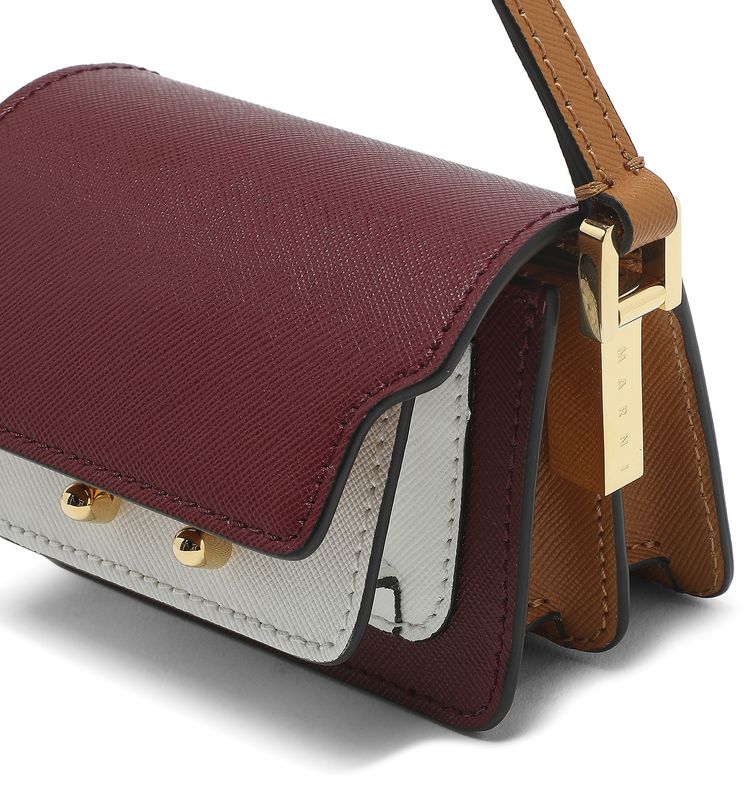 Marni Trunk Bag Nano RedWhiteDijon