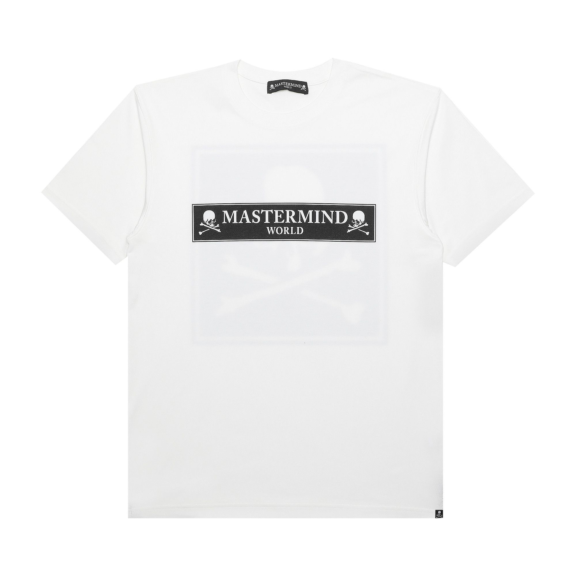 Buy Mastermind World Skull Box Logo T-Shirt 'White
