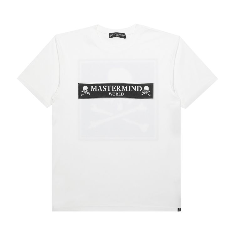 Mastermind World Skull Box Logo T Shirt White
