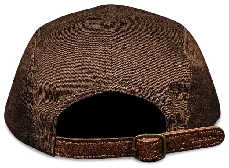 Supreme Washed Chino Twill Camp Cap Brown