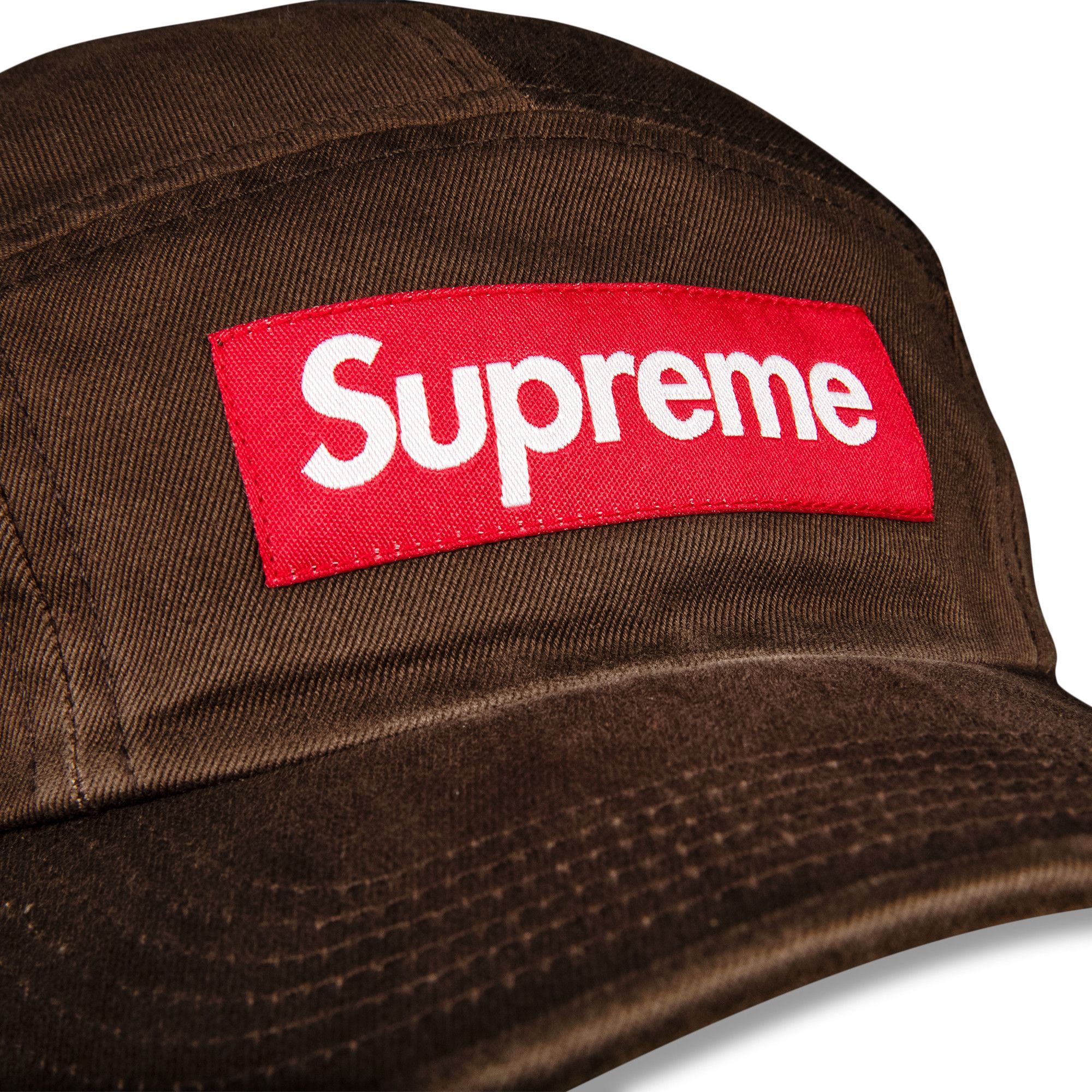 Buy Supreme Washed Chino Twill Camp Cap 'Brown' - FW21H90 BROWN