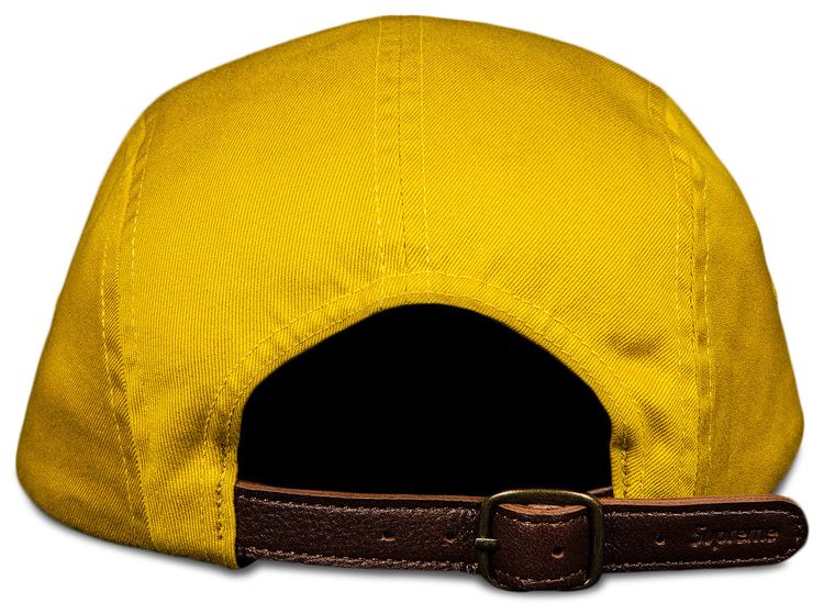 Supreme Washed Chino Twill Camp Cap Sulfur