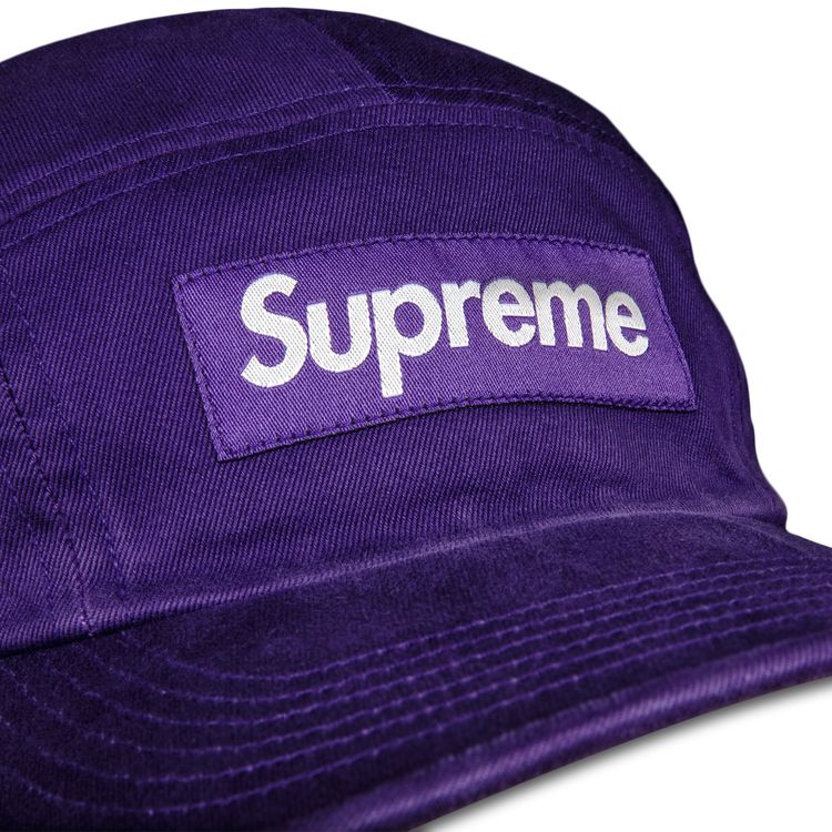 Supreme Washed Chino Twill Camp Cap Dark Purple