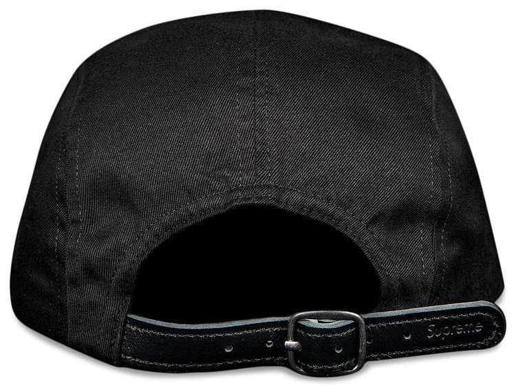 Supreme Washed Chino Twill Camp Cap Black