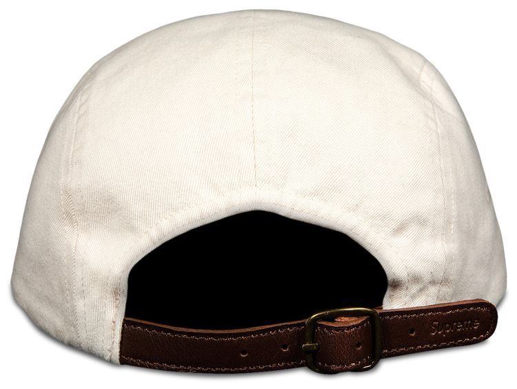 Supreme Washed Chino Twill Camp Cap White