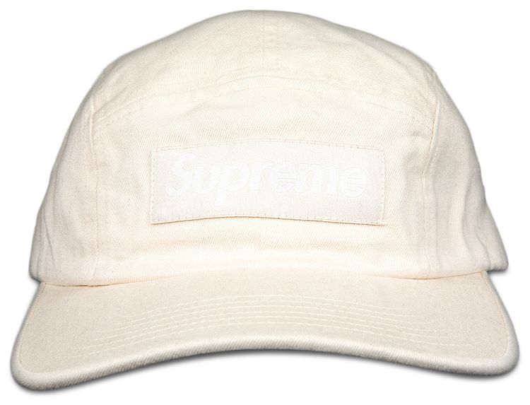 Supreme Washed Chino Twill Camp Cap White