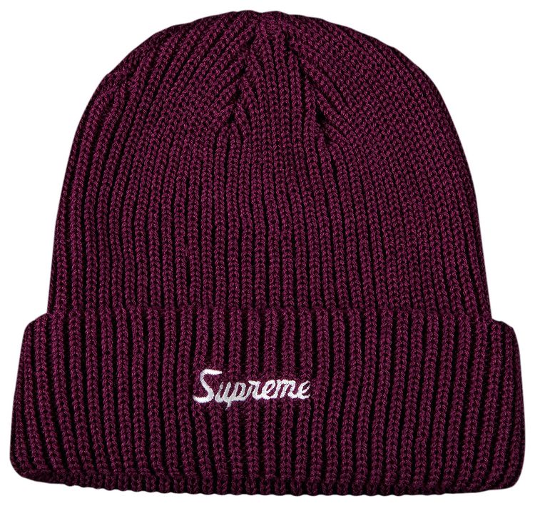 Supreme Loose Gauge Beanie Eggplant