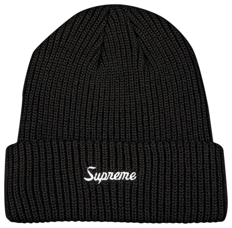Supreme Loose Gauge Beanie Black