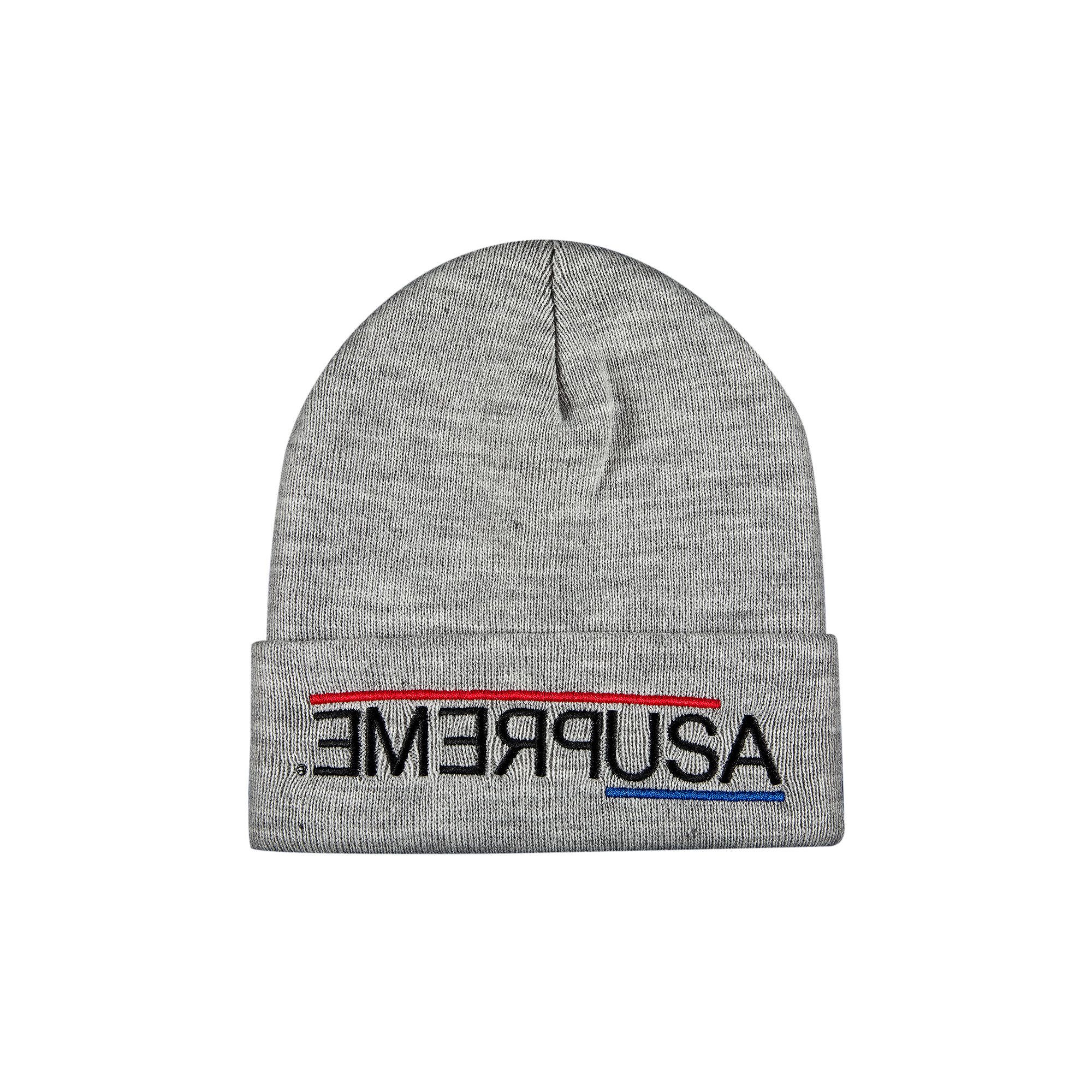 Supreme USA Beanie 'Heather Grey' | GOAT