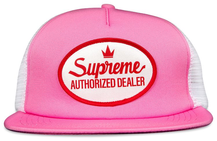 Supreme Authorized Mesh Back 5 Panel Pink