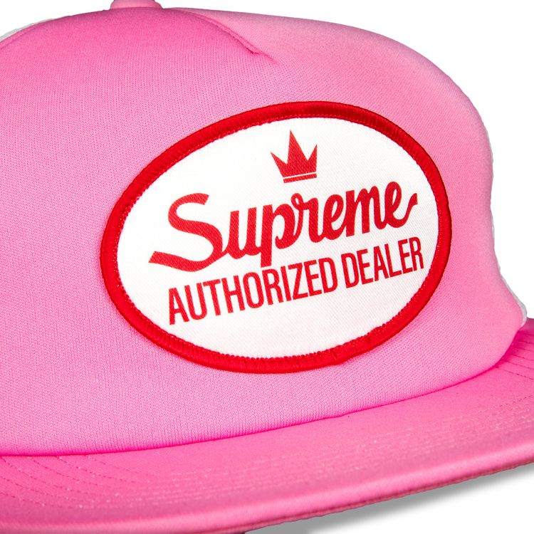 Supreme Authorized Mesh Back 5 Panel Pink