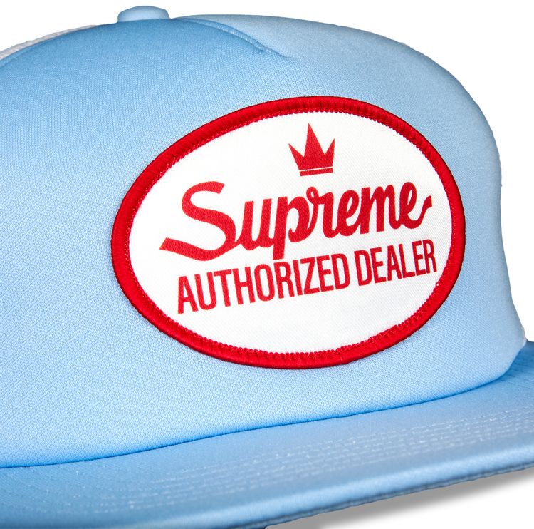 Supreme Authorized Mesh Back 5 Panel Light Blue