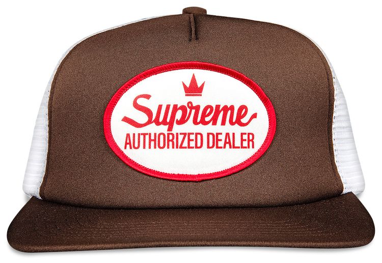 Supreme Authorized Mesh Back 5 Panel Brown