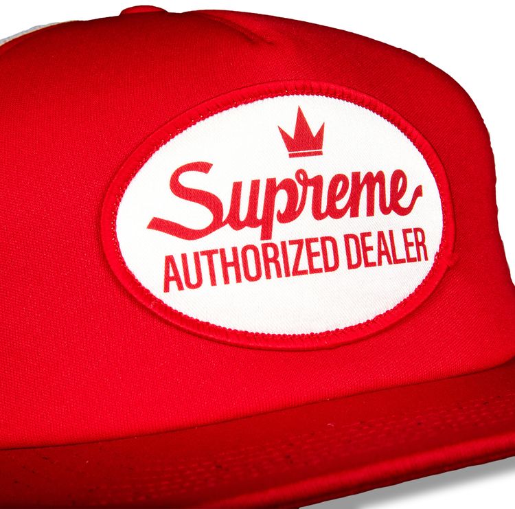 Supreme Authorized Mesh Back 5 Panel Red