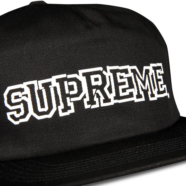 Supreme Shattered Logo 5 Panel Black