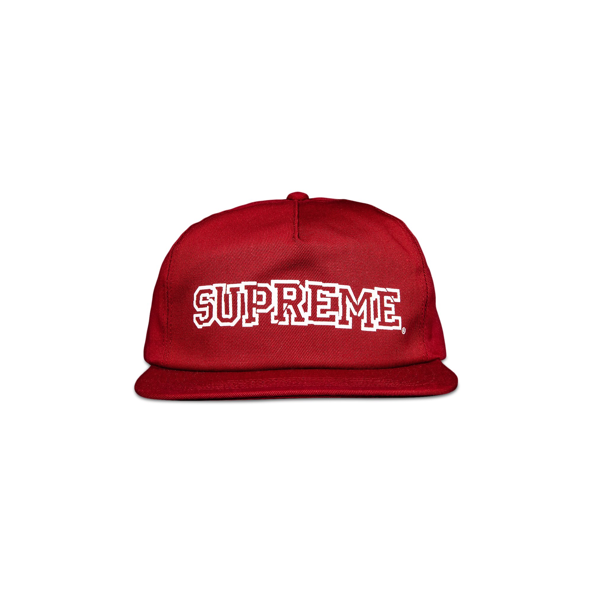 Buy Supreme Shattered Logo 5-Panel 'Cardinal' - FW21H127 CARDINAL