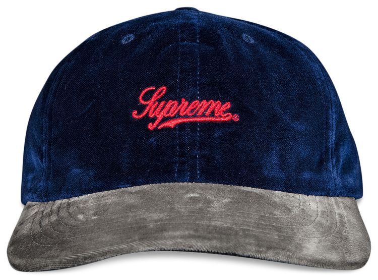 Supreme Velvet 2 Tone 6 Panel Navy