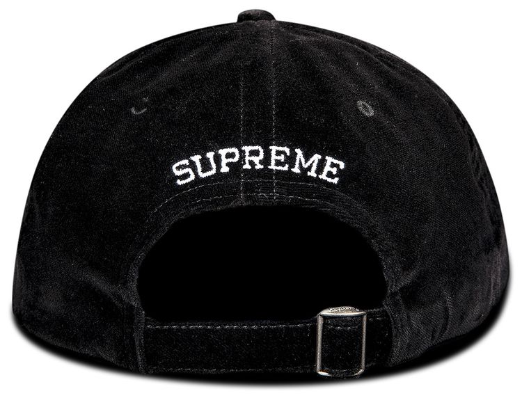 Supreme Velvet 2 Tone 6 Panel Black