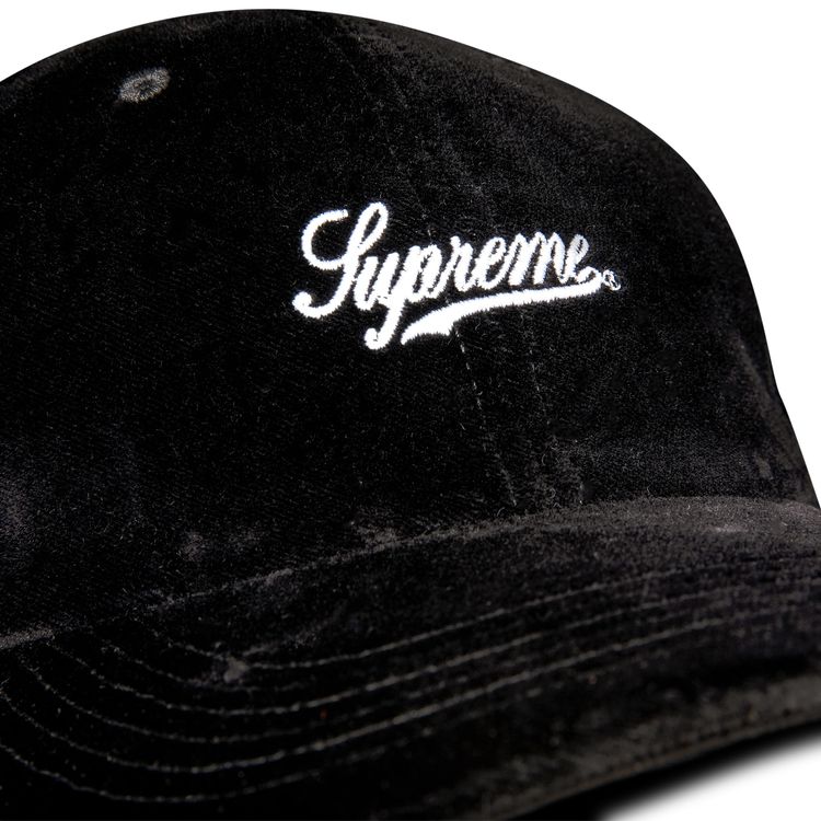 Supreme Velvet 2 Tone 6 Panel Black