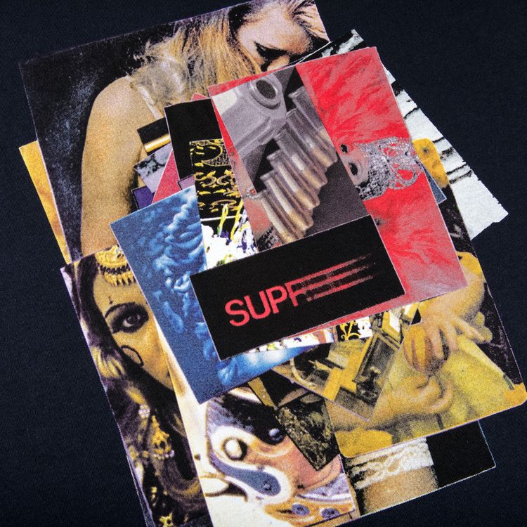 Supreme Stack Tee Navy