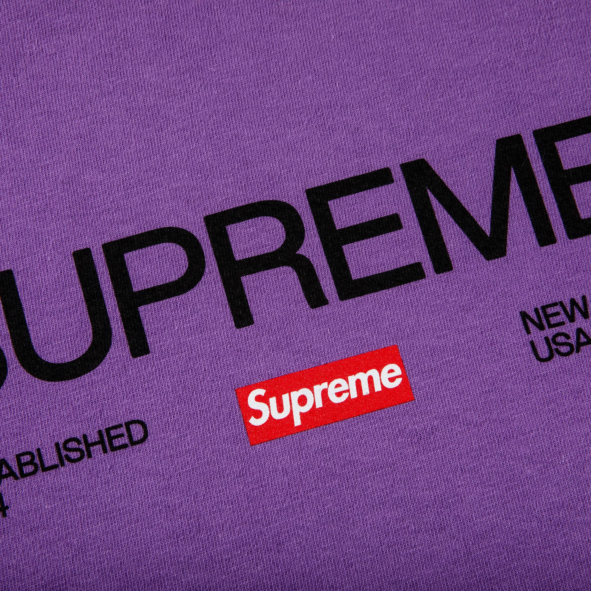 Buy Supreme Est. 1994 Tee 'Purple' - FW21T43 PURPLE | GOAT