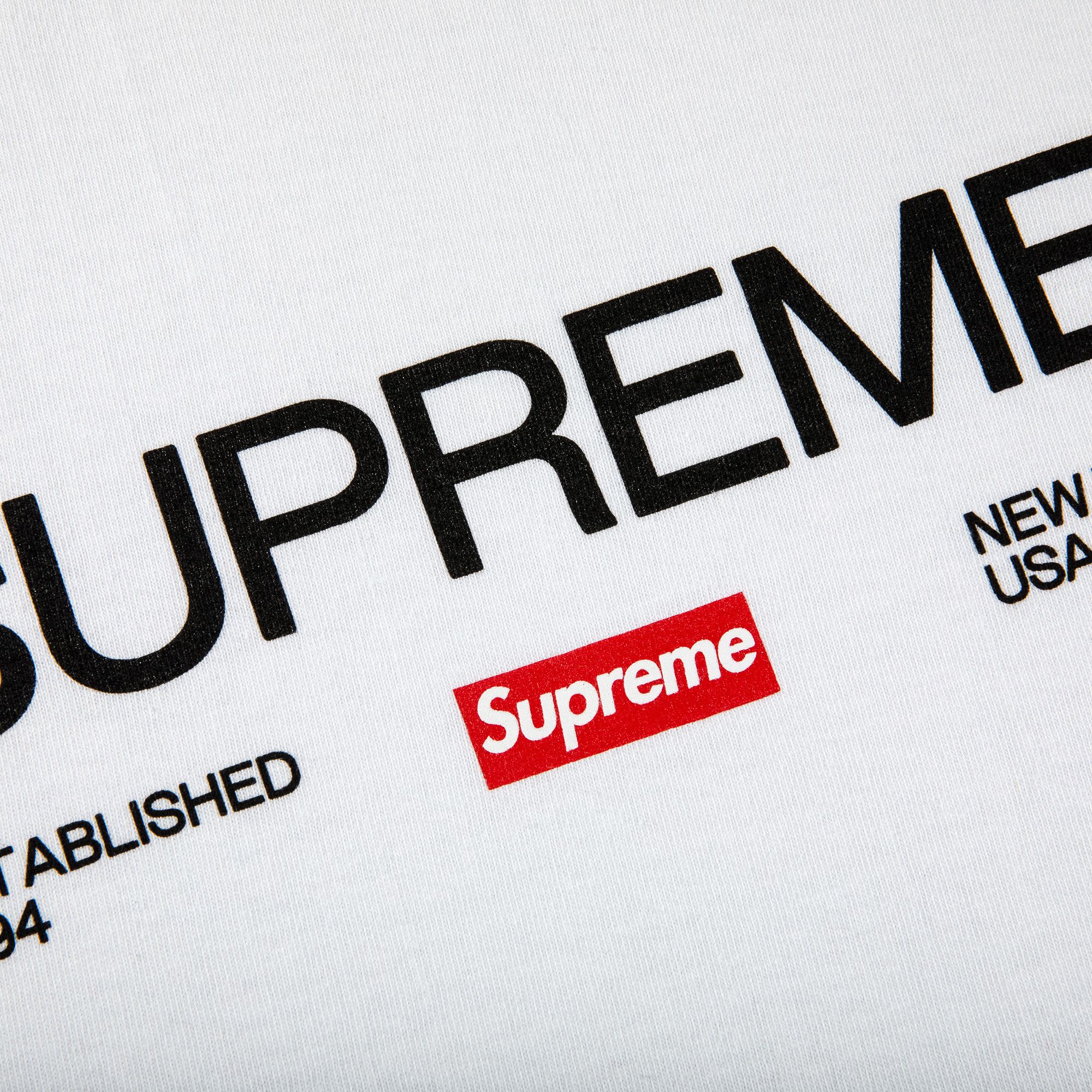 Buy Supreme Est. 1994 Tee 'White' - FW21T43 WHITE | GOAT