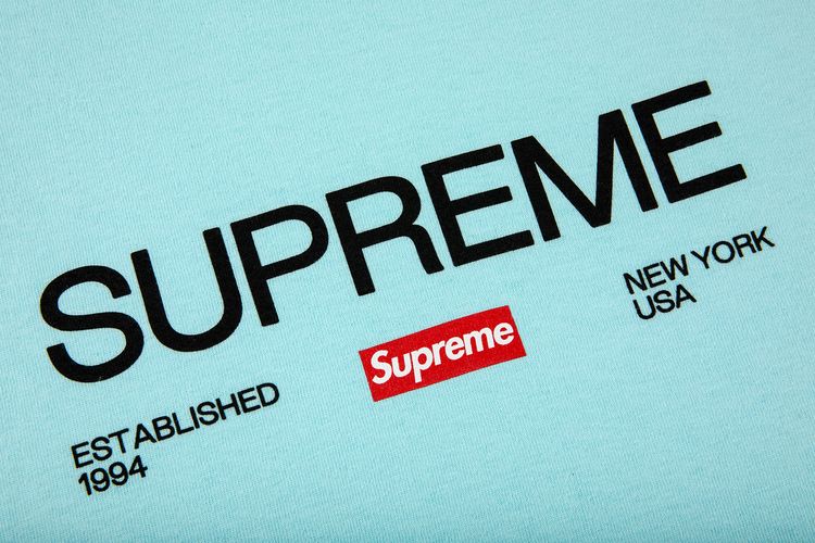 Supreme Est 1994 Tee Turqouise