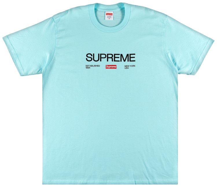 Supreme Est 1994 Tee Turqouise