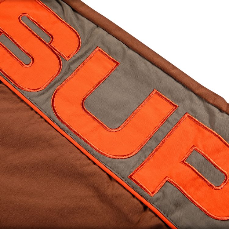Supreme S Paneled Belted Track Pant Brown