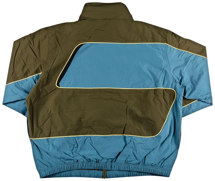 Supreme S Paneled Track Jacket Olive
