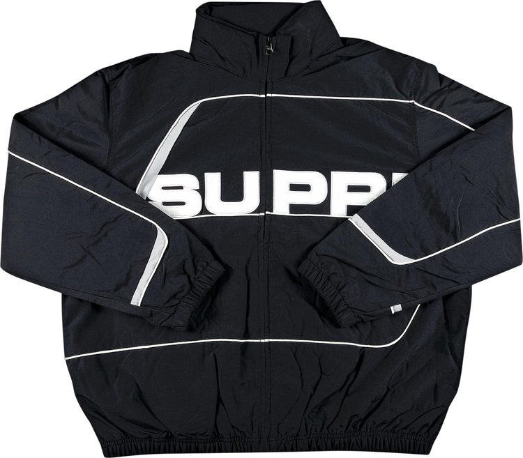 Supreme S Paneled Track Jacket 'Black'