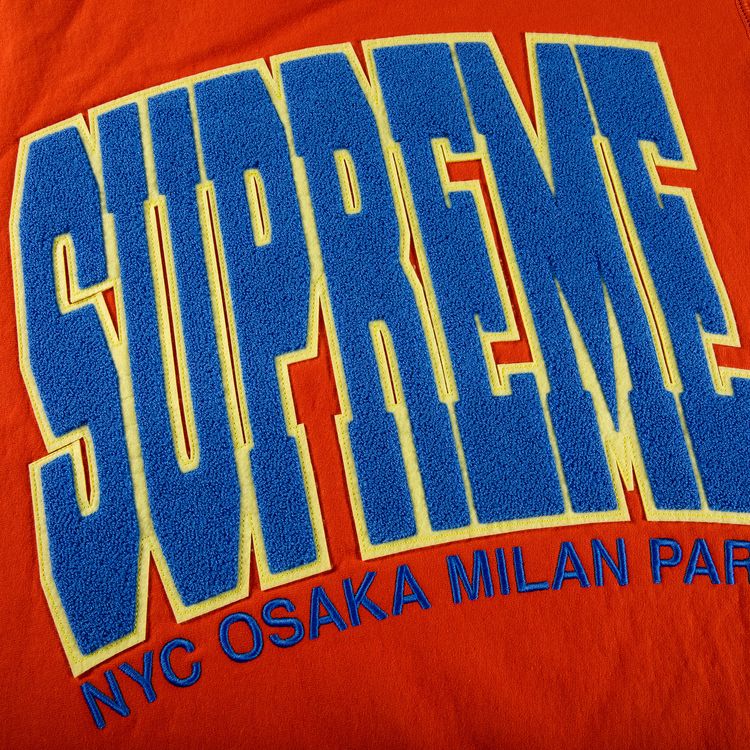 Supreme Cities Arc Crewneck Burnt Orange