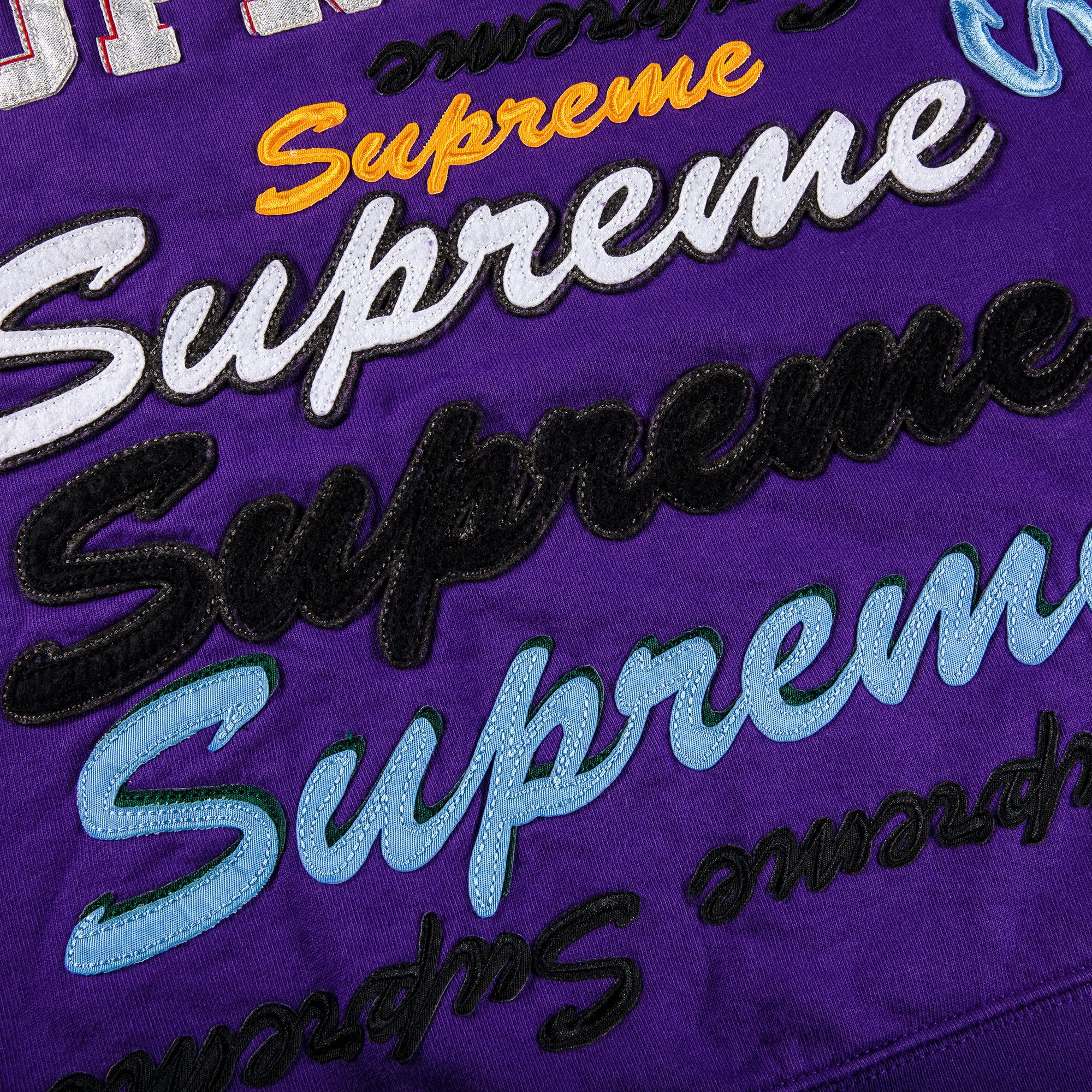 Supreme purple box logo wallpaper on sale